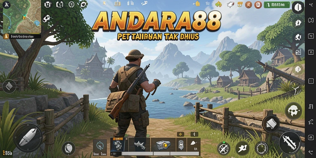 Tampilan menarik dari gameplay petualangan Open World ANDARA88.