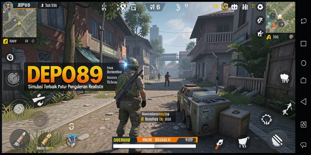 Screenshot gameplay DEPO89 menampilkan simulasi yang mendalam dan interaktif.