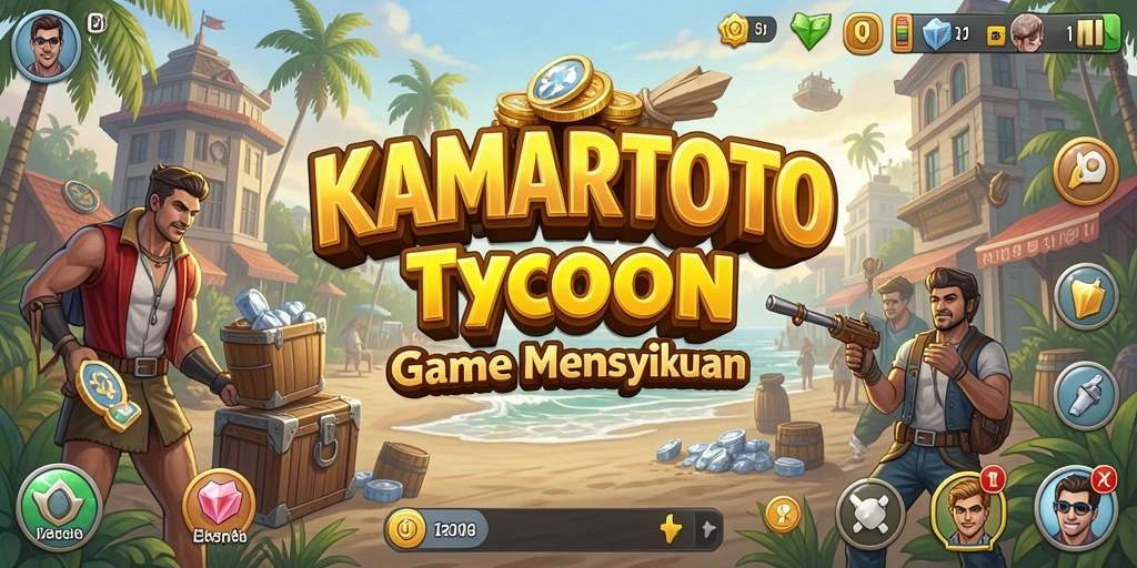 Screenshot utama KAMARTOTO menampilkan tampilan gameplay Tycoon yang menarik.