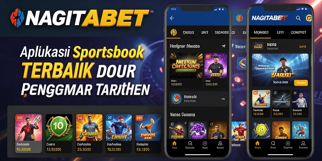 Screenshot NAGITABET menampilkan fitur taruhan langsung yang interaktif.