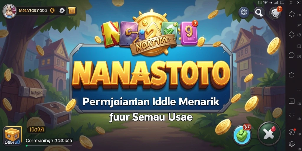 Tampilan gameplay NANASTOTO yang menarik dan penuh warna.