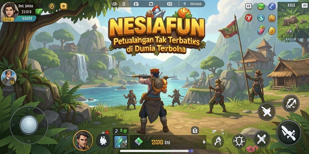 Tampilan gameplay <strong>NESIAFUN</strong> yang memukau di dunia terbuka.