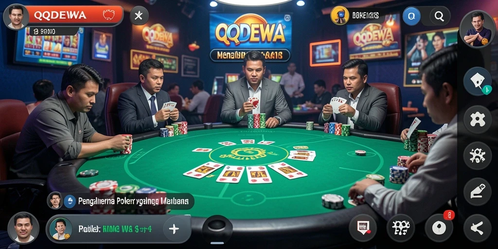 Gameplay menegangkan di QQDEWA dengan pemain aktif.