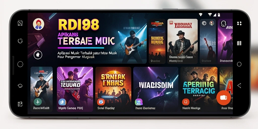 Tampilan screenshot RDI88 menampilkan antarmuka aplikasi musik yang menarik dan intuitif.