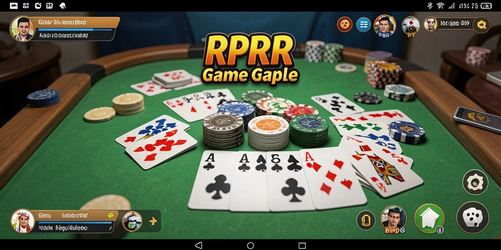 Screenshot gameplay seru RPRR dengan suasana Gaple yang memikat.