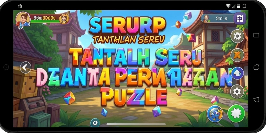 Tampilan gameplay SERURP yang seru dengan berbagai tantangan puzzlenya.