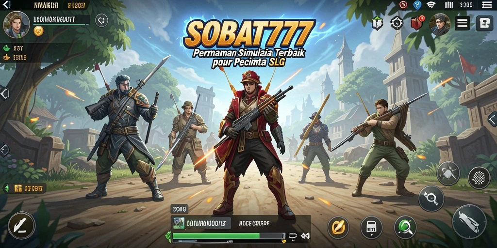 Tampilan gameplay seru dari SOBAT777, menunjukkan aksi SLG yang mendebarkan.