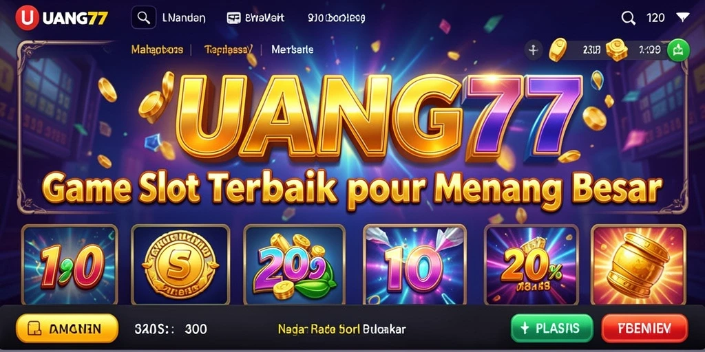Screenshot gameplay UANG77 menampilkan keseruan permainan Slot yang menguntungkan.