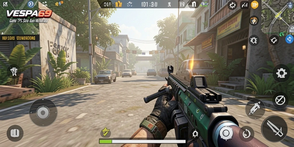 Tampilan gameplay VESPA69 yang seru dan penuh aksi.