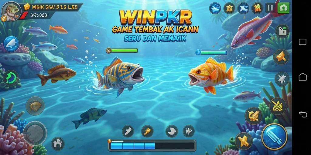 Screenshot gameplay WINPKR yang menarik dan penuh aksi Tembak Ikan.